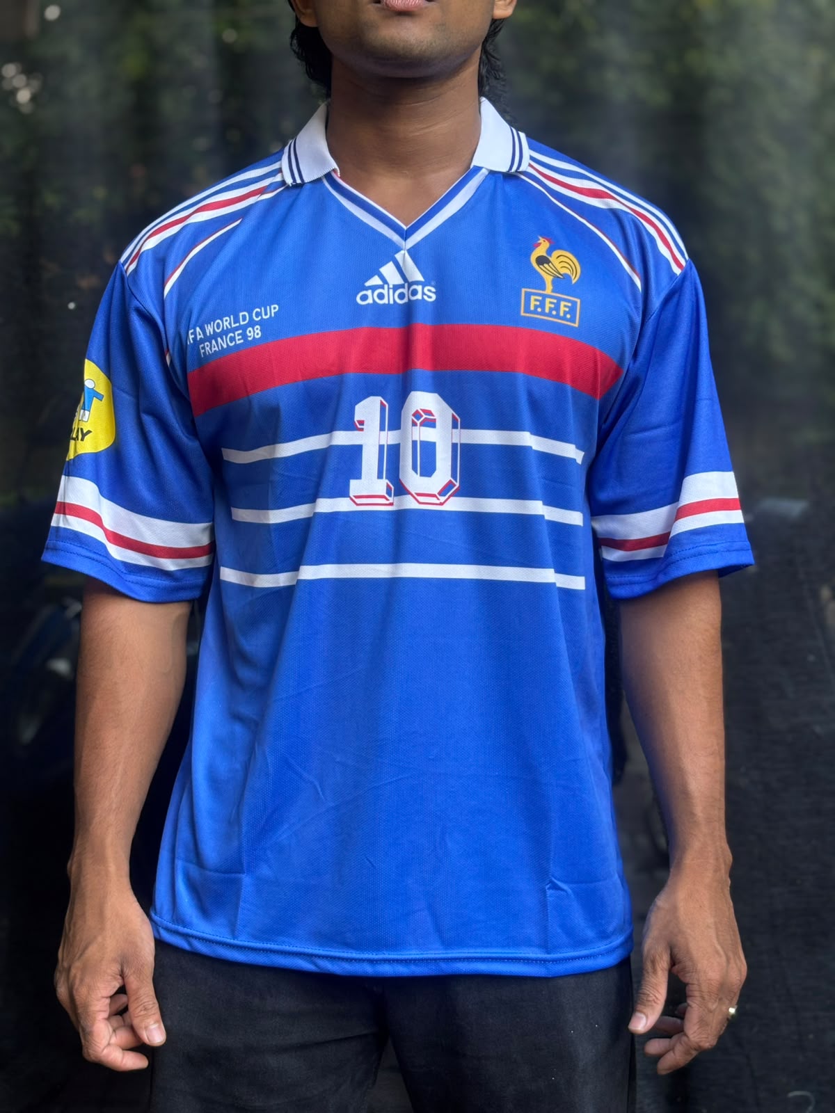 Zidane Adidas France 1998 Home Jersey