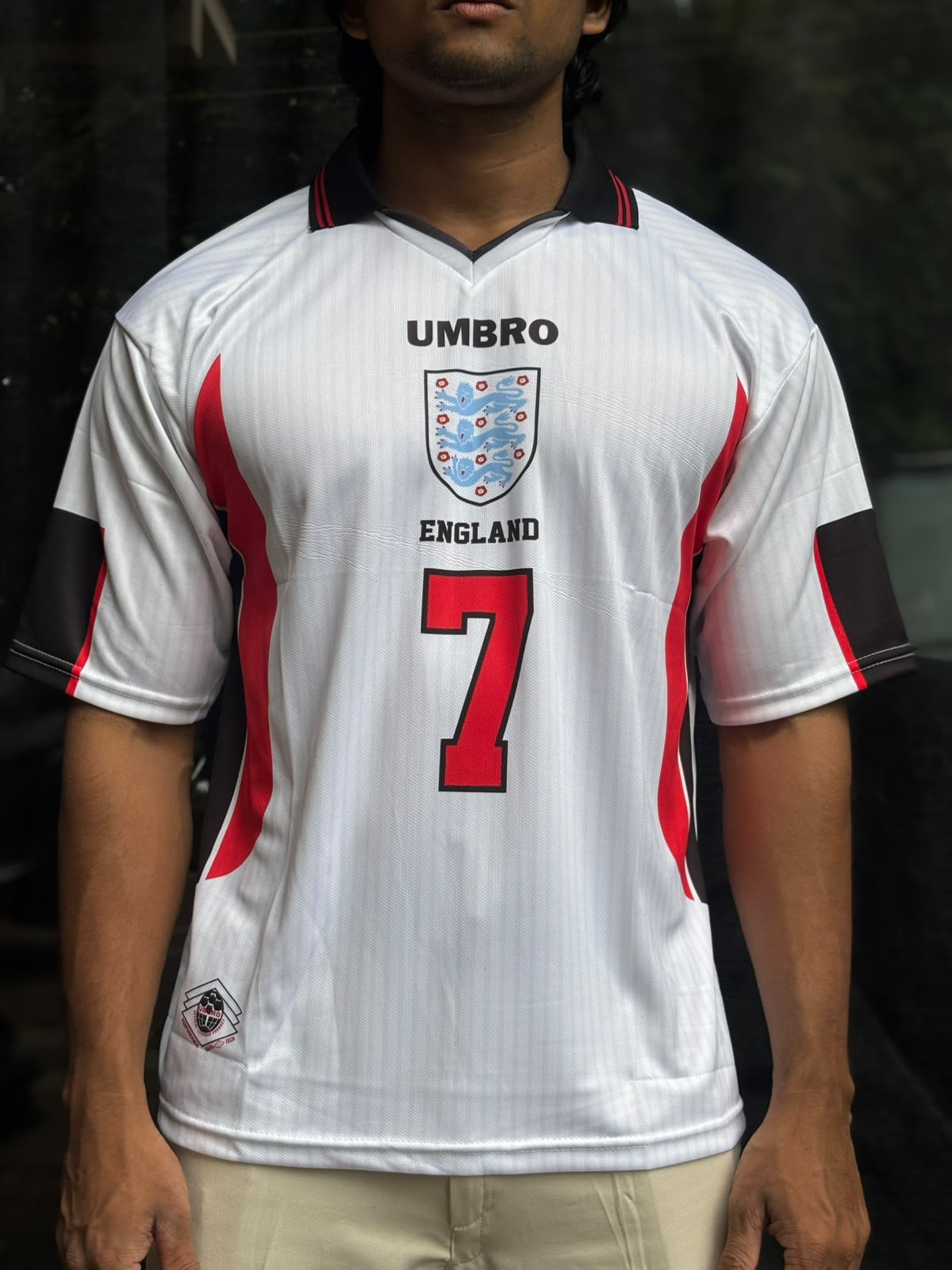 England 1998 Home Jersey Beckham #7 | Retro Football Jersey | Oversize