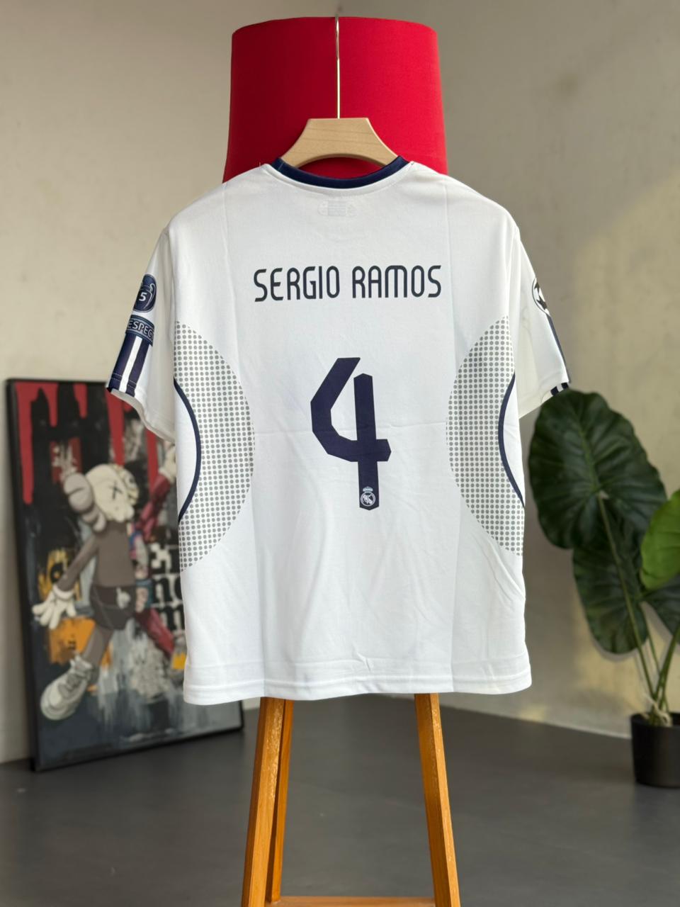 Real Madrid Home Jersey #4 Sergio Ramos