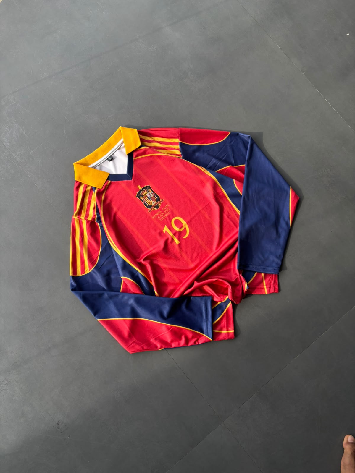 Lamine Yamal #19 Spain 1998 retro long-sleeve home jersey