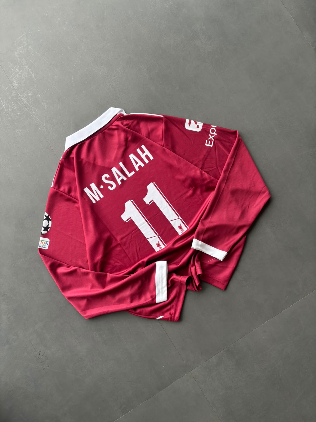 M Salah #11 Adidas Liverpool FC 25/26 Long Sleeve Home Jersey