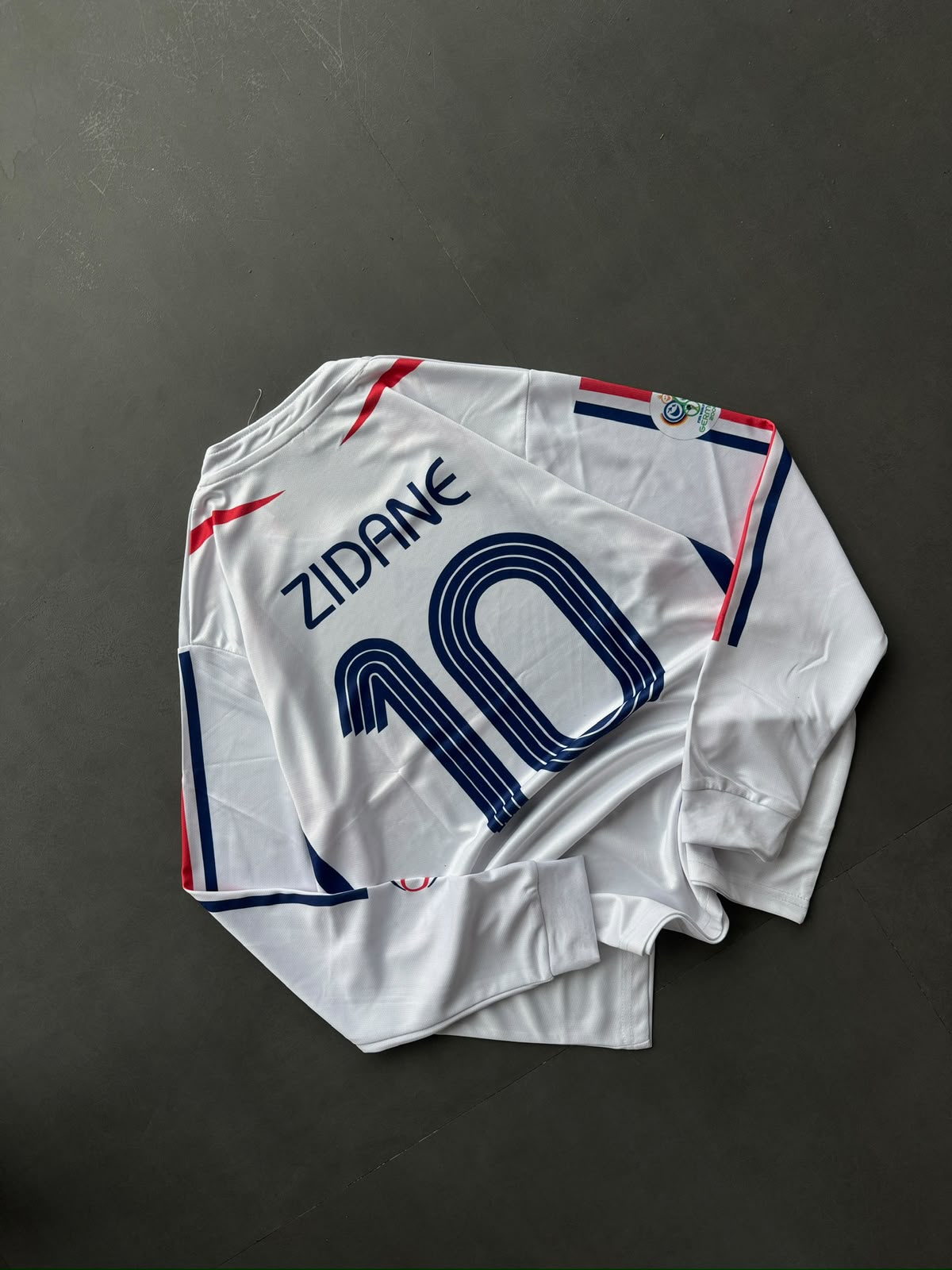#10 Zidane White France 2006 World Cup Away Retro Football Jersey